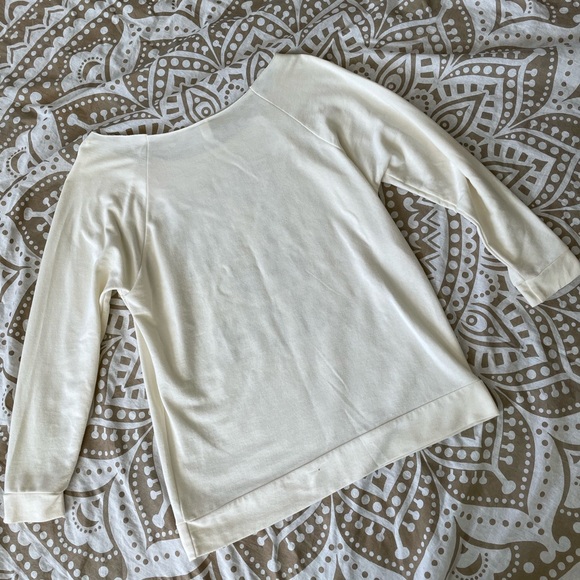 Coffee is the New Sleep Three Quarter Length Sleeve Off Shoulder Still Rad Tee - Picture 7 of 7